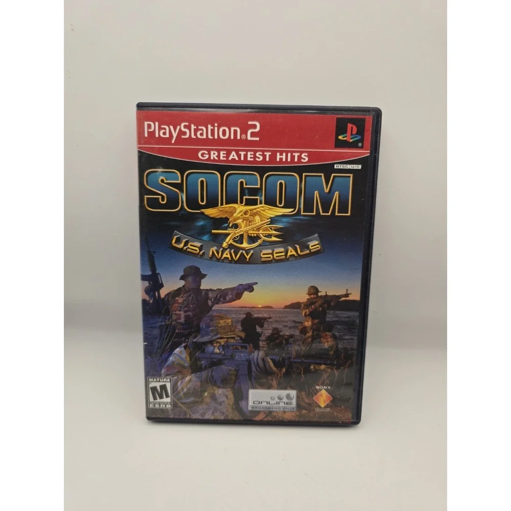 SOCOM: U.S. Navy SEALs Greatest Hits (Sony PlayStation 2 PS2) M Case+Manual